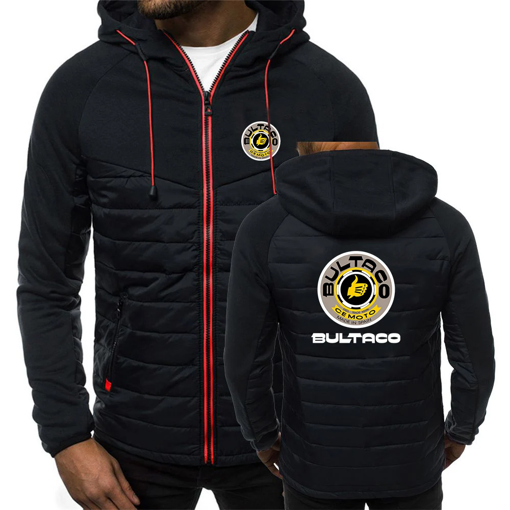 2024 New Bultaco Cemoto Motorcycles Men Spring Autumn Hot Sale Classics Seven Color Hooded Cotton Padded Jacket Comfortable Tops