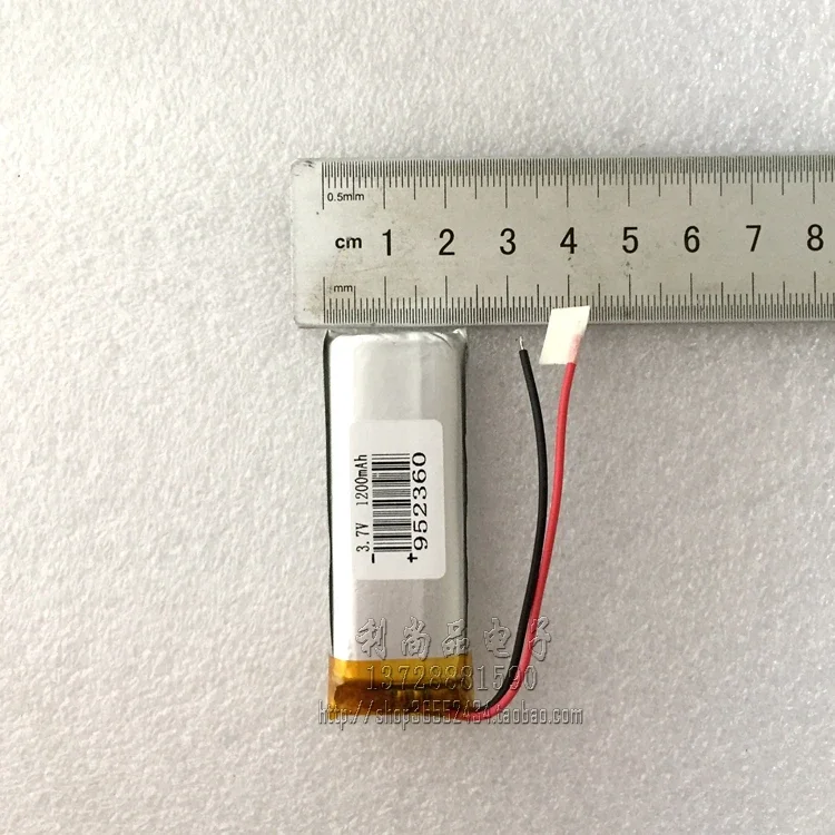 Полимерная литиевая батарея 3,7 В, 1200 мАч, ручка-рекордер, машина для чтения точек, динамик, световая полоса 952360