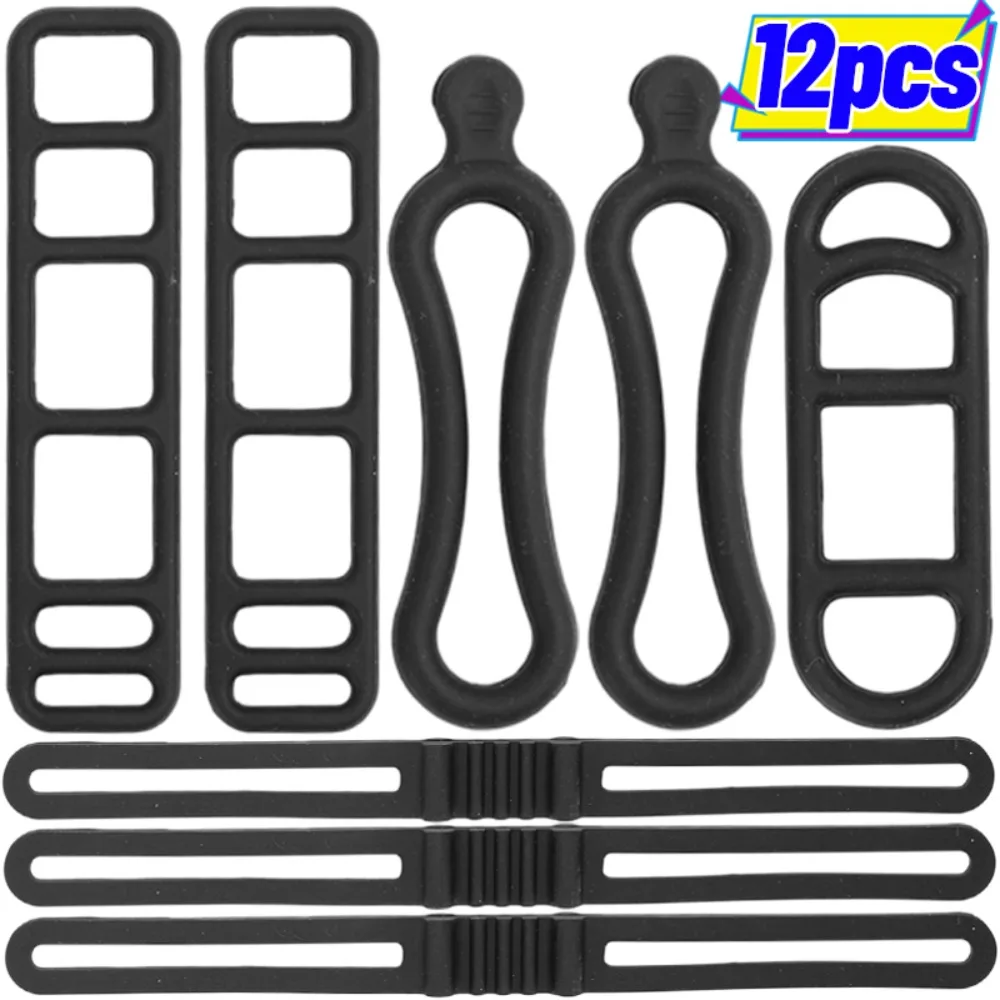 

Silicone Elastic Strap Bandage Light Lamp Driving Mirror Recorder Fixing Rubber Bicycle Headlights and Taillights Accessories