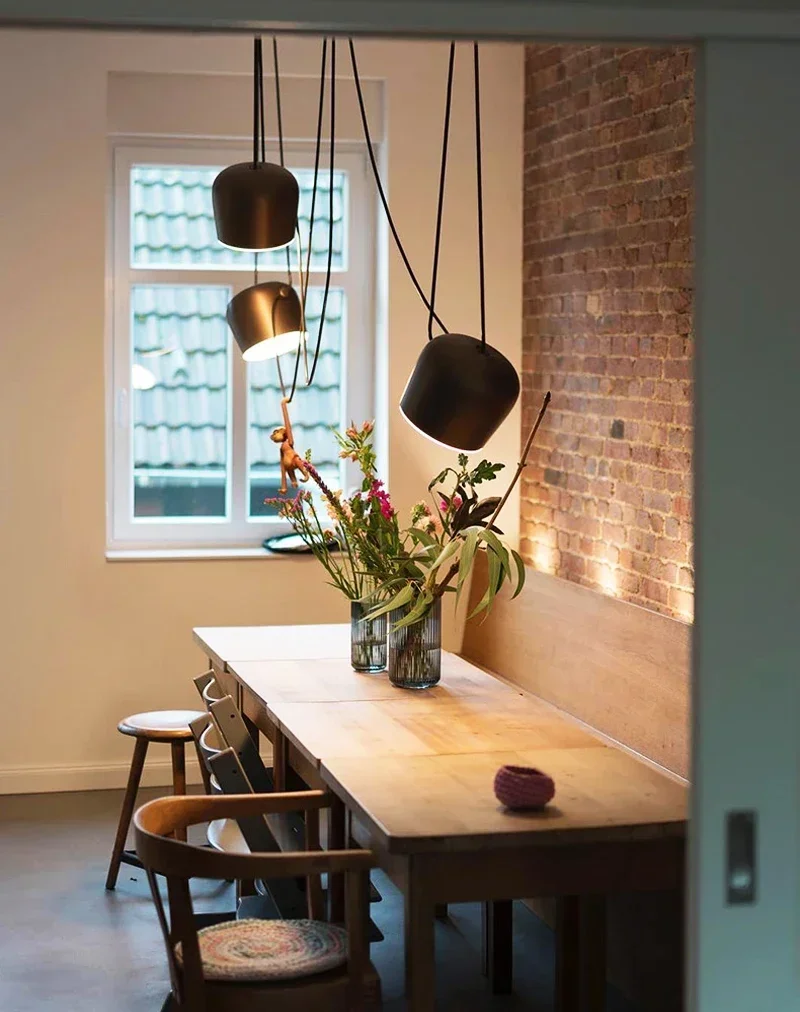 Lampadari moderni variabili a forma di ragno Lampadario industriale E27 per sala da pranzo Ristoranti Cucina Decorazioni per interni Apparecchio semplice