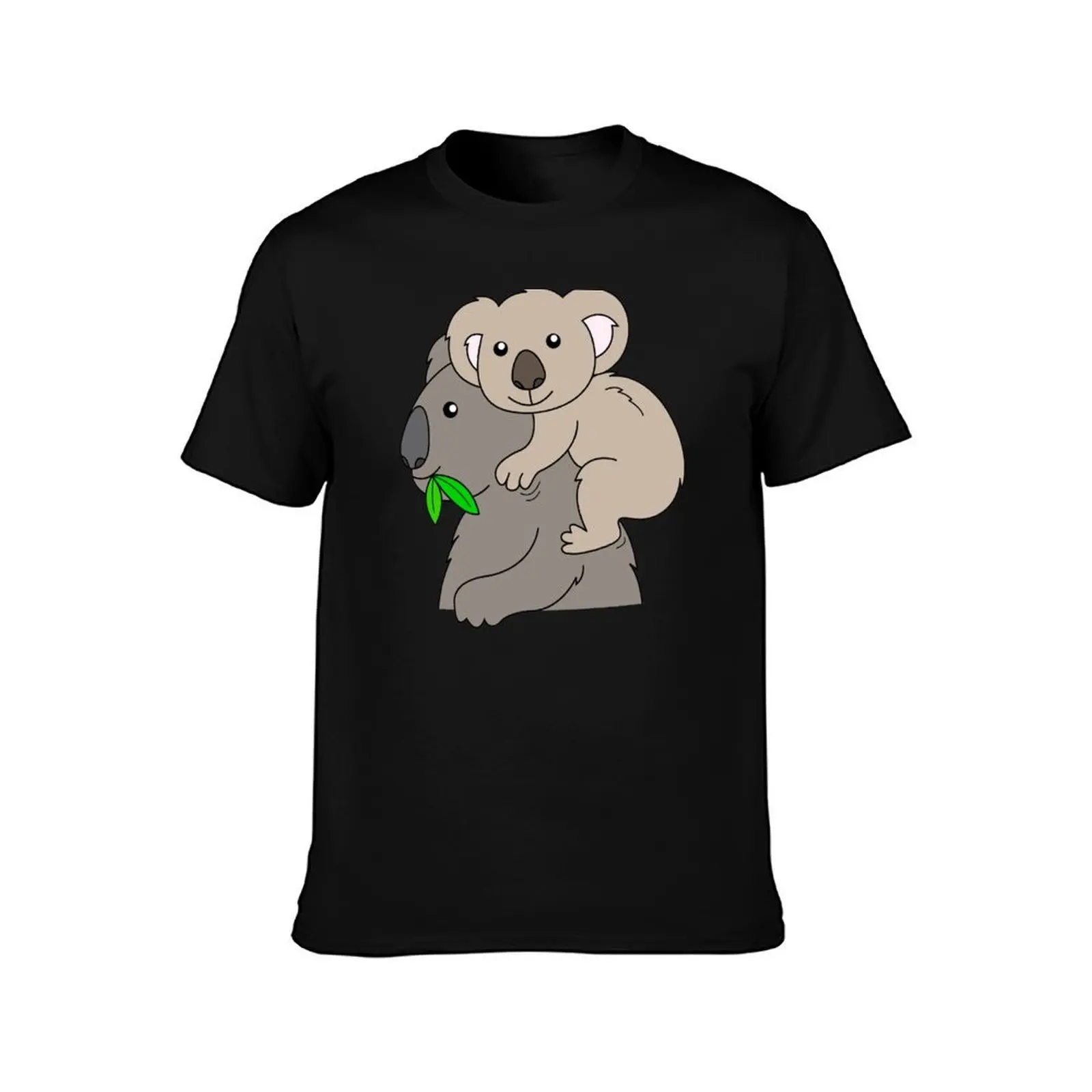 Koala bear koala T-Shirt, Summer Casual Cotton Tee, Oversized Streetwear Tops, Vintage Graphic Print, Loose Fit Short Sleeve