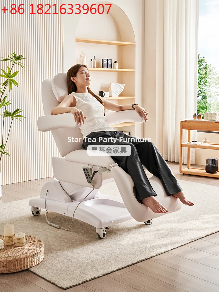 

Rinse flow operation bed Electric lifting beauty bed Multifunctional medical private bed