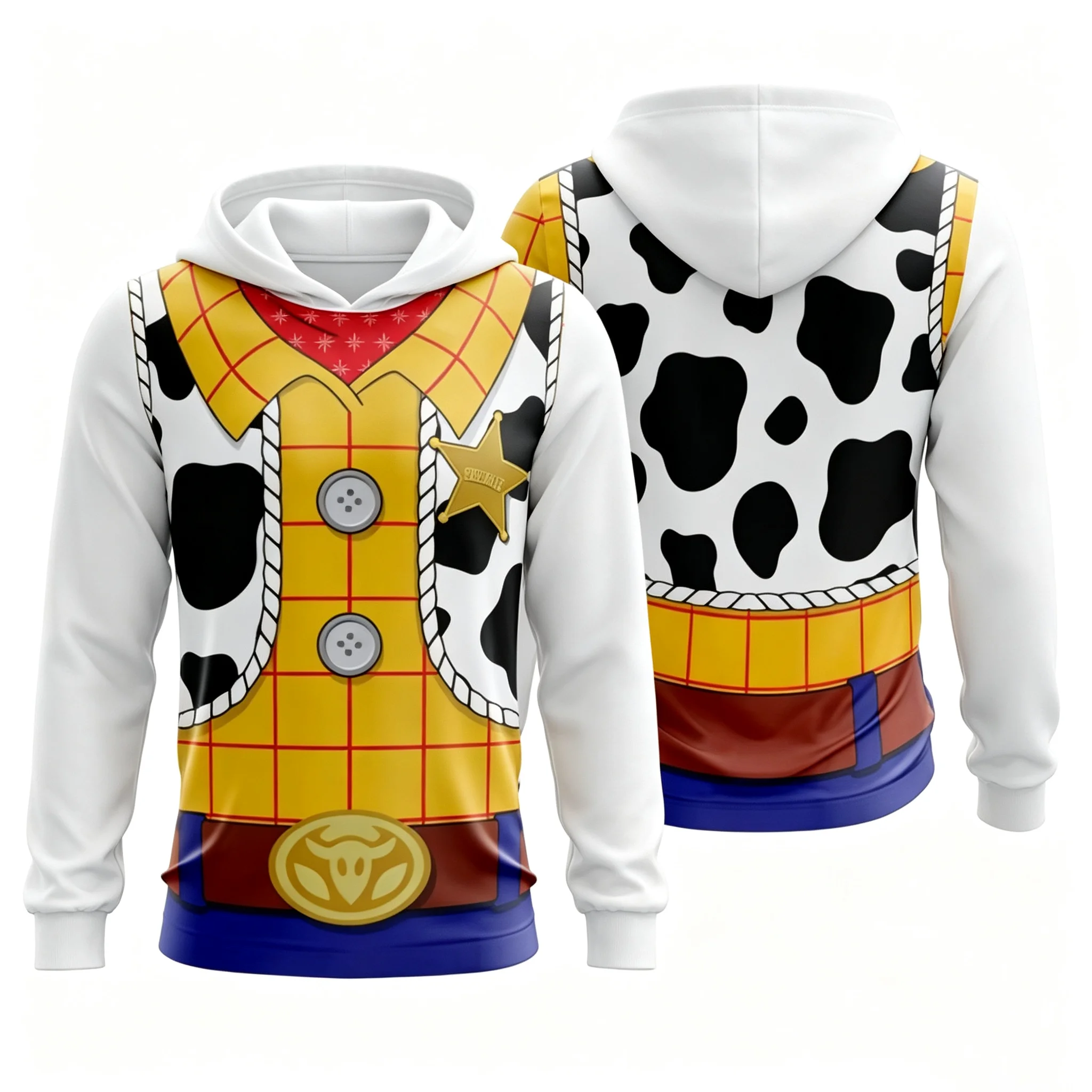 New Woody Jessie 3D Cartoon Hoodie Kids Adults Family Outfit Long Sleeve Sweatshirt Cosplay Style Comfortable Casual Fashion Top