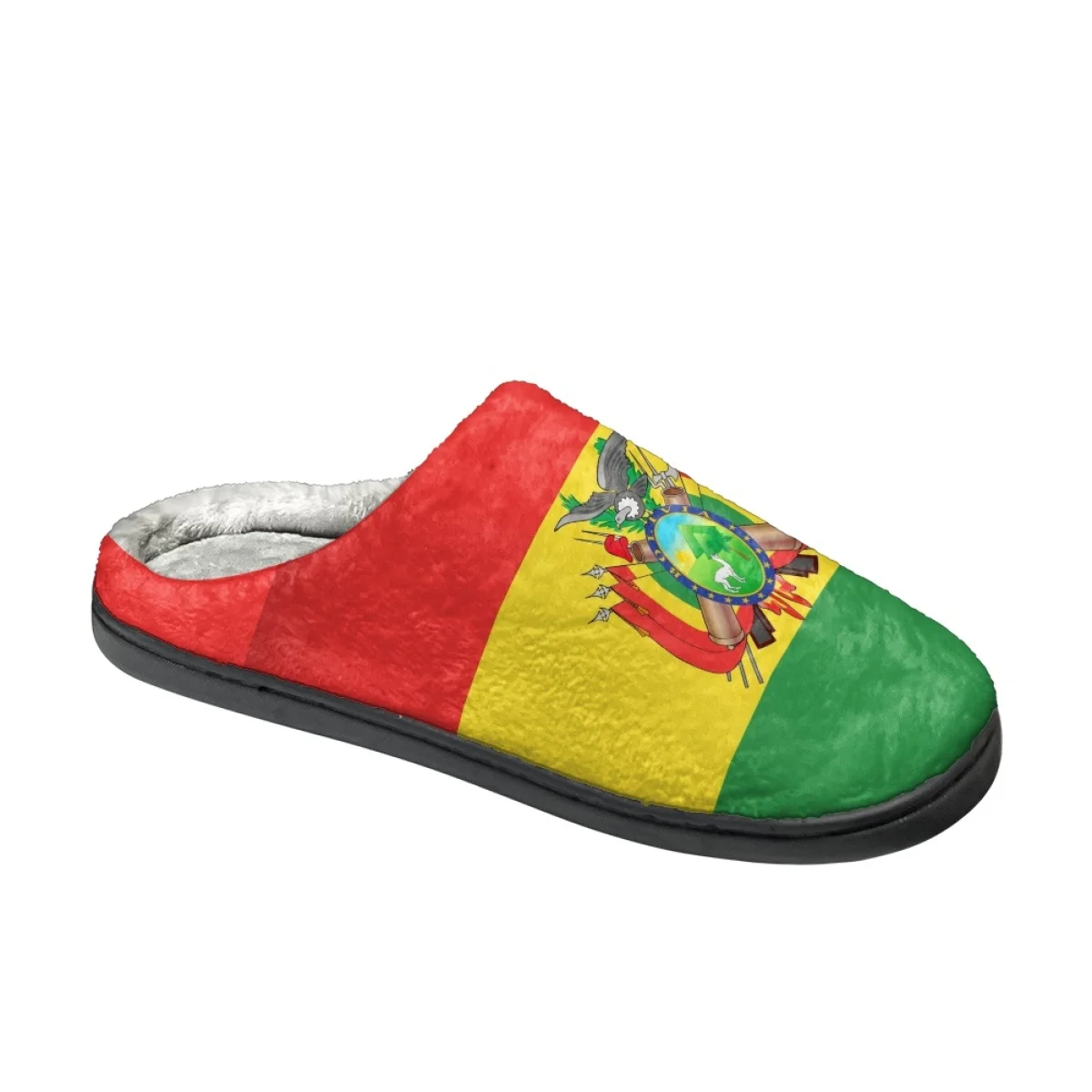 Indoor Casual Lady Slides The National Flag of Bolivia Autumu Winter Home Warm Slippers Dropshipping Comfortable Cotton Slippers