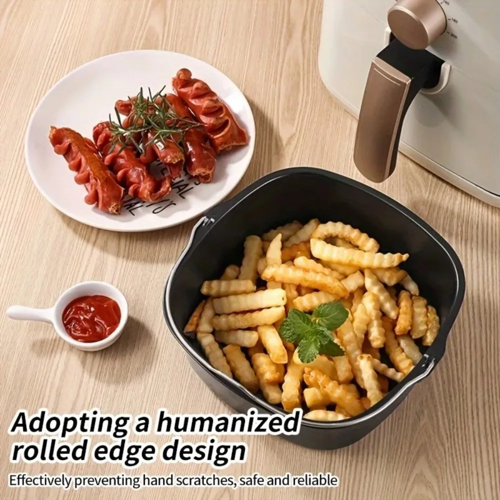 Lightweight Air Fryer Baking Pan Nonstick Heat Resistant Iron Plate Pizza Cake Mold Oven Sheet Kitchen Accessories Tool