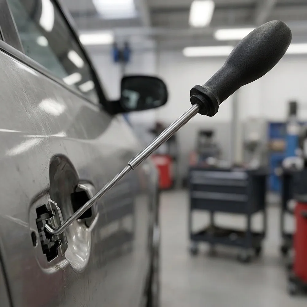 Automotive Tool for Removing Door Handles from Lock-Free Doors Ergonomic Shape Steel Build for Repeated Workshop Use