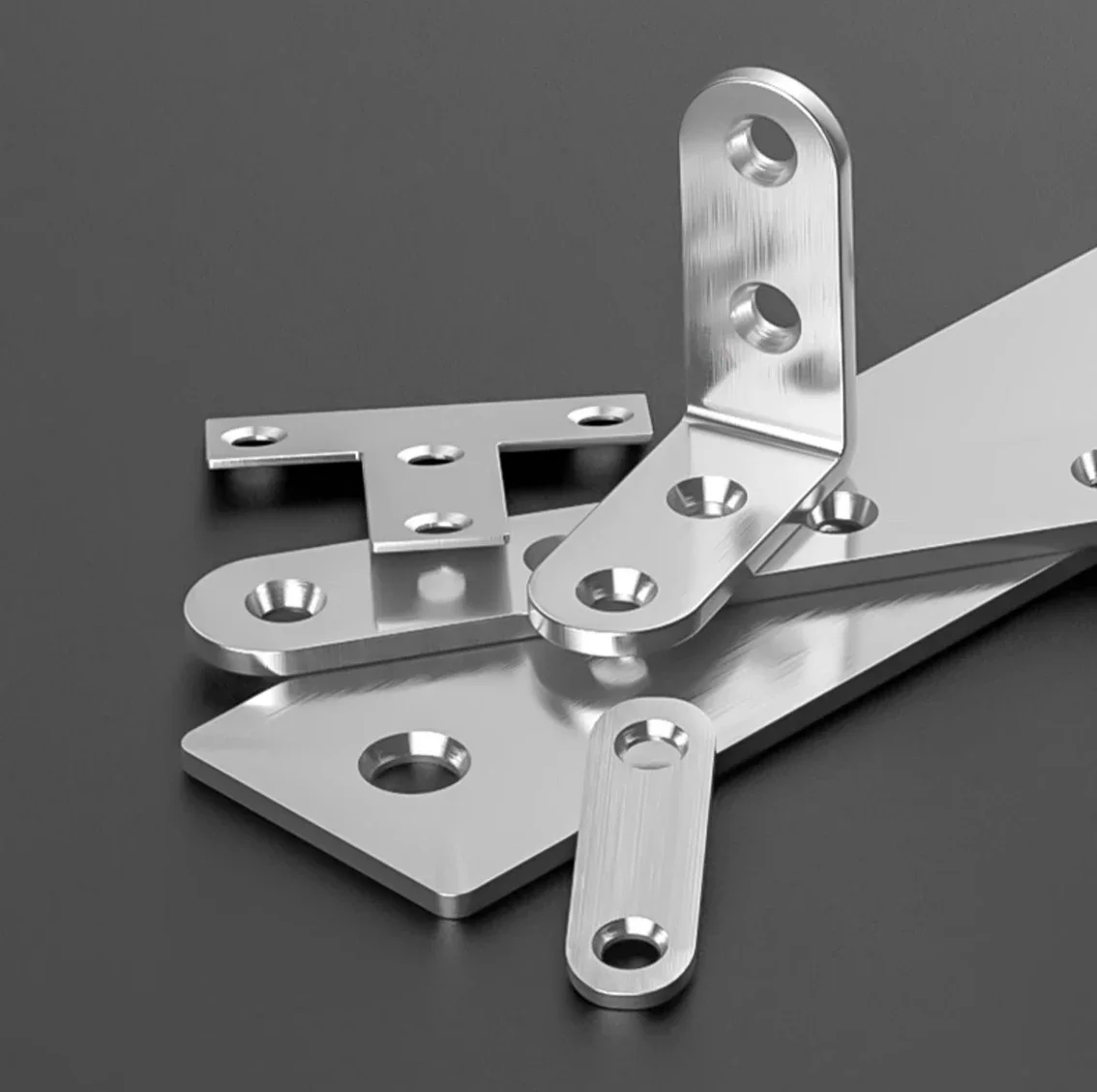 Stainless Steel 90 Degrees Right Angle Bracket Thicken L-Shaped Corner Code Fixing Connector Board Shelf Support