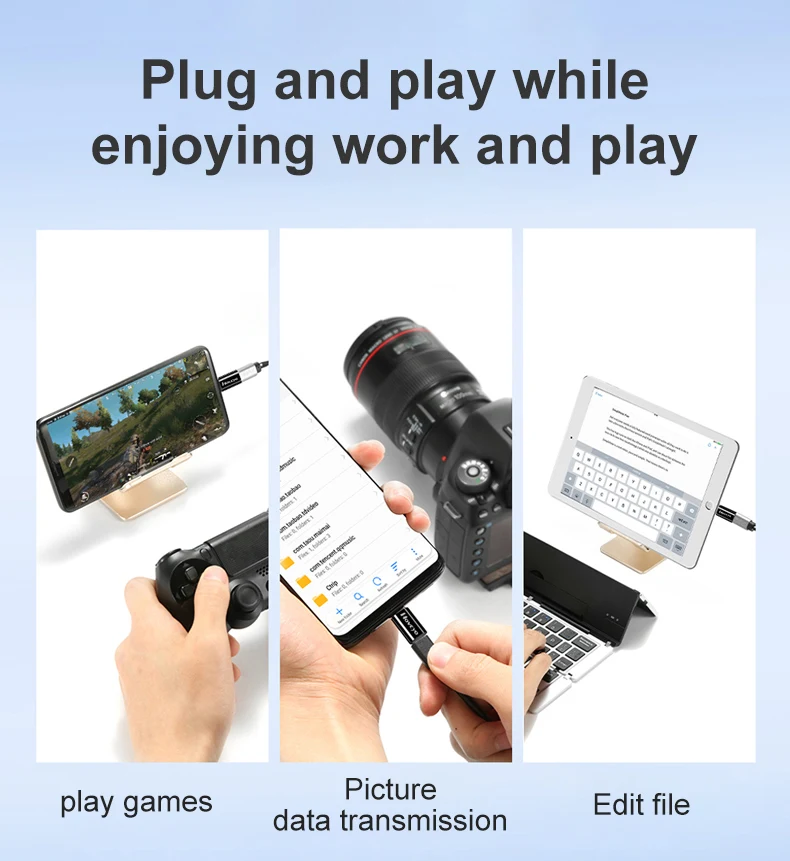 2/3Pcs Micro USB Female To Type C Male Adapter Converter Micro-B To USB-C Connector Charging Cable Adapter Phone Accessories
