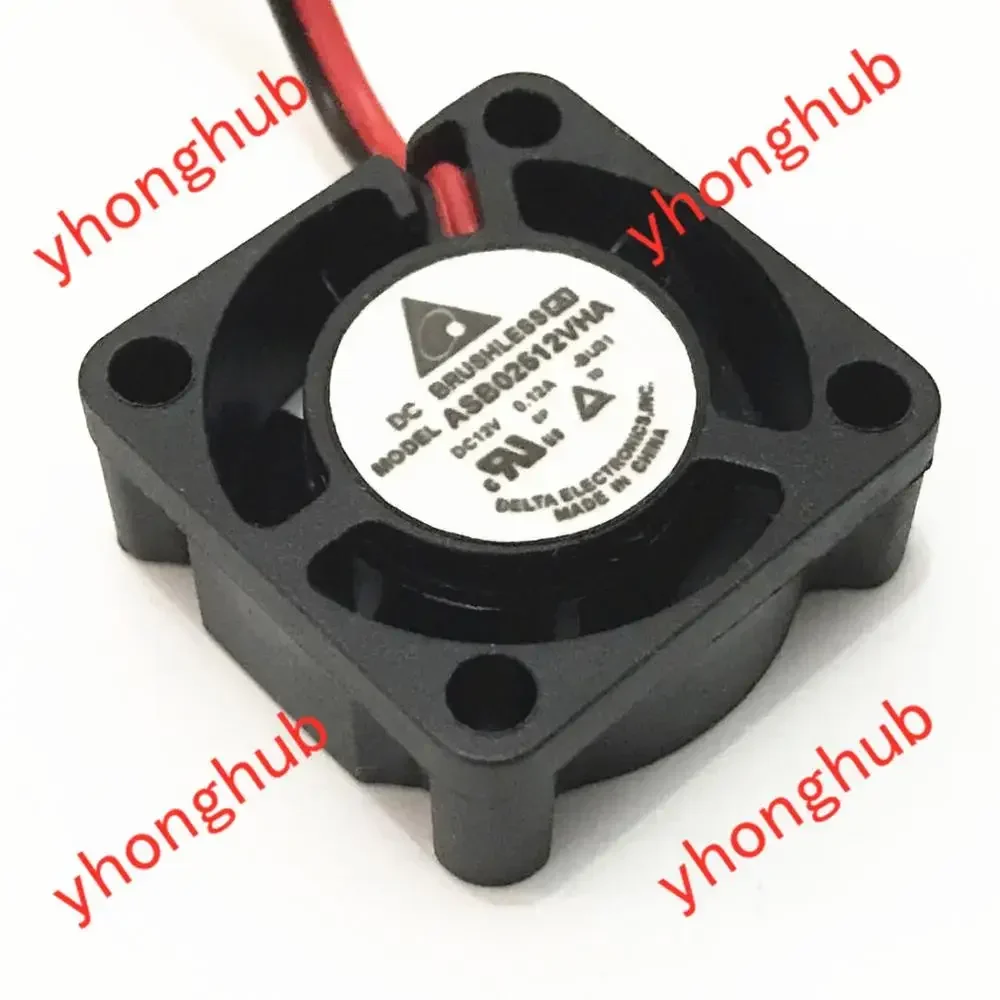 

Delta Electronics ASB02512VHA DC 12V 0.12A 25x25x10mm 2-Wire Server Cooling Fan