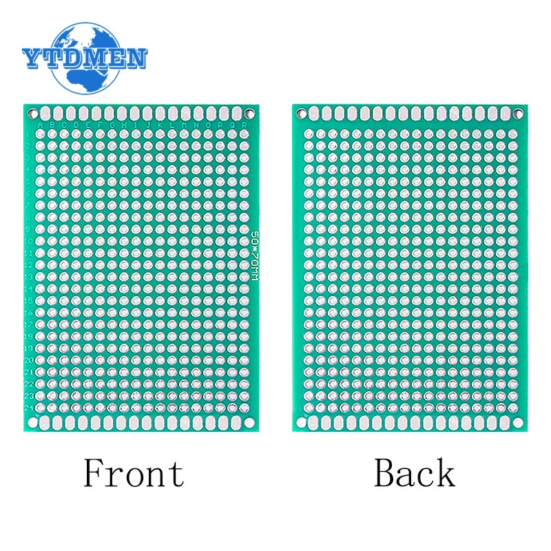 34PCS PCB Protoboard Double-sided Green Prototype Board 2x8cm 3x7cm 4x6cm 5x7cm 7x9cm Universal Circuit Board DIY Electronic Kit