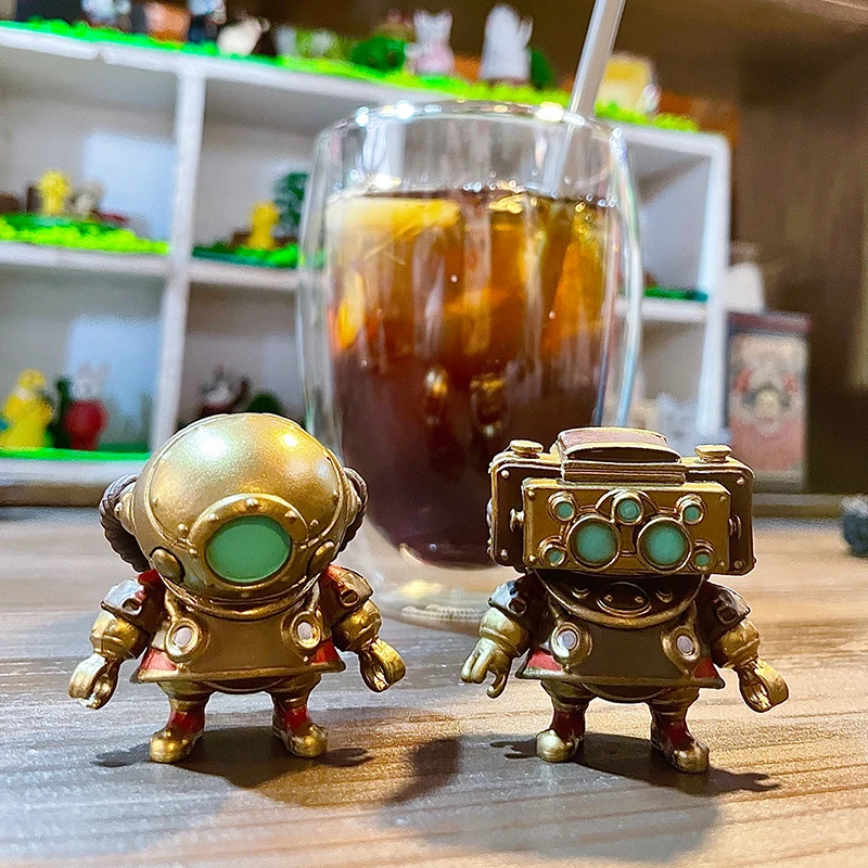 الأصلي Steampunk غاشابون اللعب سبعة الأقزام مقلد المعادن عمل صغير نموذج لجسم كبسولة اللعب الديكور الاطفال هدية #3