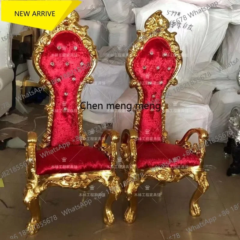 A114  Neoclassical, High Back Image Chair Clubhouse Hall Decorative   Beauty Salon Studio, Furniture