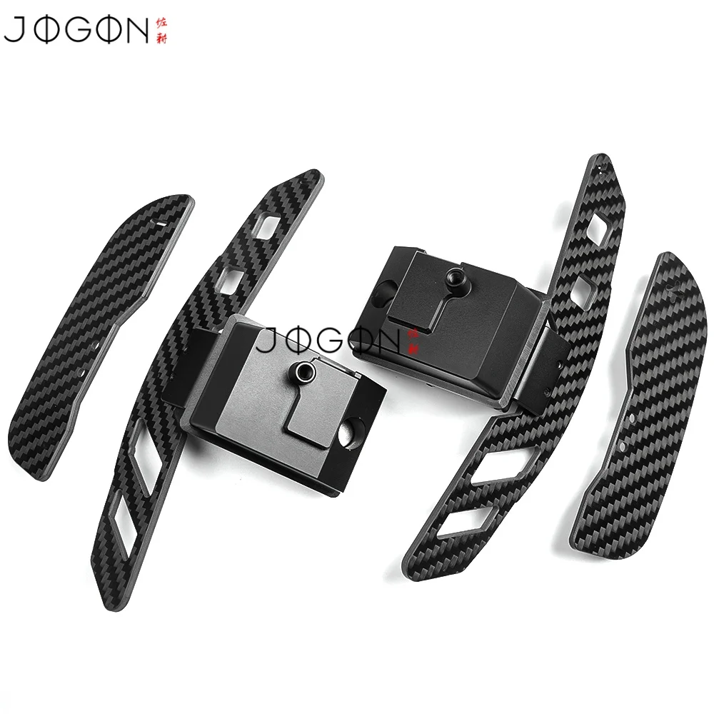 현대 I30 KONA N 2021-2024 용 교체 탄소 섬유 마그네틱 시프트 패들 자동차 스티어링 휠 DSG 확장 커버 트림