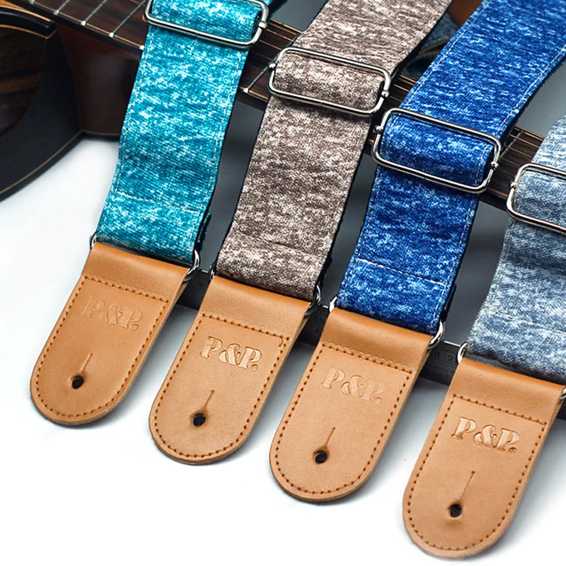 Double Breathable Guitar Strap, Blue, Green, Gray, Brown, 5cm, Summer, New