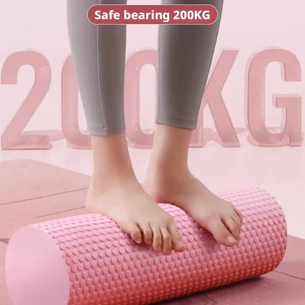 EVA-Schaumstoff Yoga-Rolle 30cm Tragbarer Pilates-Fitness-Zylinder für Bein-, Arm- und Rücken-Muskelmassage Heim-Fitness-Übungsrolle – Detail 17