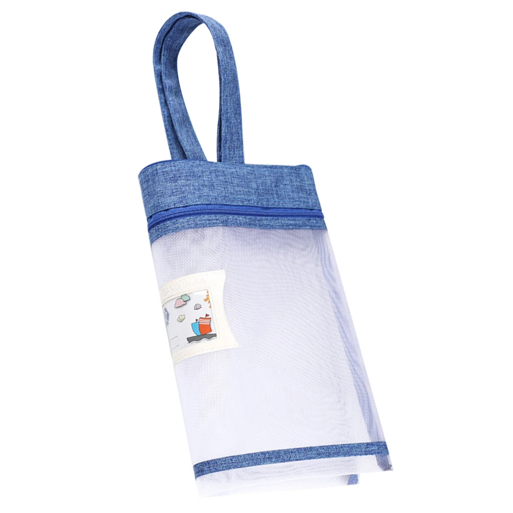 

Large Capacity Handheld File Bag Zipper Pouch Document Storage Gauze Mesh Portable Folder for Office Home School ganize Papers