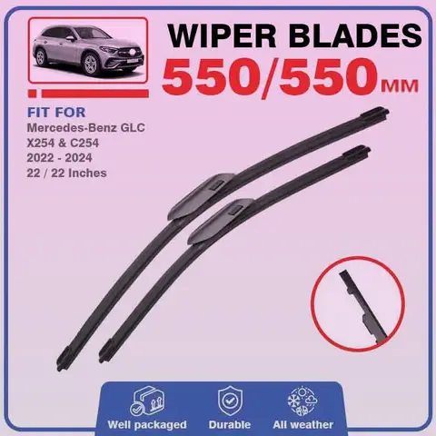 메르세데스 벤츠 GLC X254 C254 2022 2023 2024 쿠페 하이브리드 프론트 와이퍼 블레이드 앞 유리 윈드 스크린 액세서리 300 250 220d