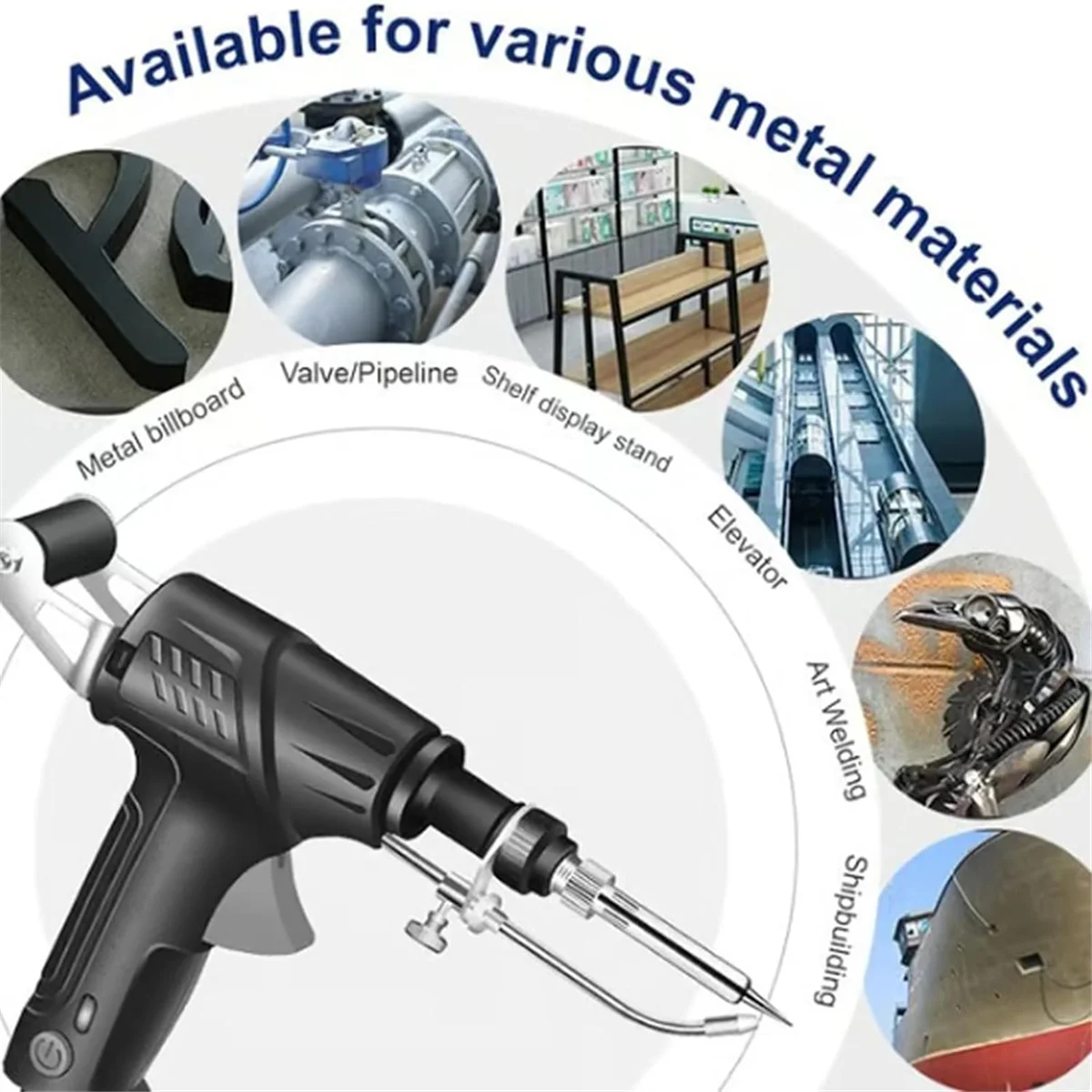 A002 Internally Heated Industrial Welding Tools, Multi-Function Soldering Iron Soldering Set US Plug