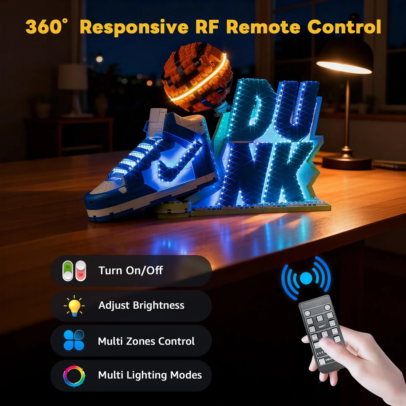 나이키 덩크 x 레고에 적합한 케글라링 LED 라이트 키트 ®   세트 43008 빌딩 블록 장식용 램프 레고 빌딩은 포함되지 않음