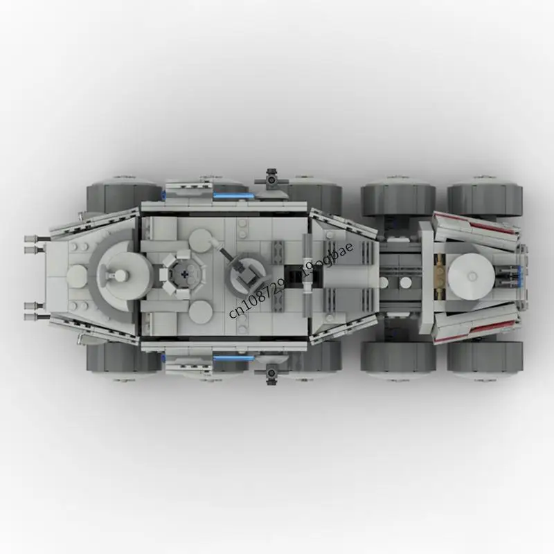 新1358ピース 有名スターバトル映画 MOC A6 ターボタンクモデル DIY クリエイティブアイデア 子供のおもちゃ 誕生日 クリスマスギフト カスタムパズル