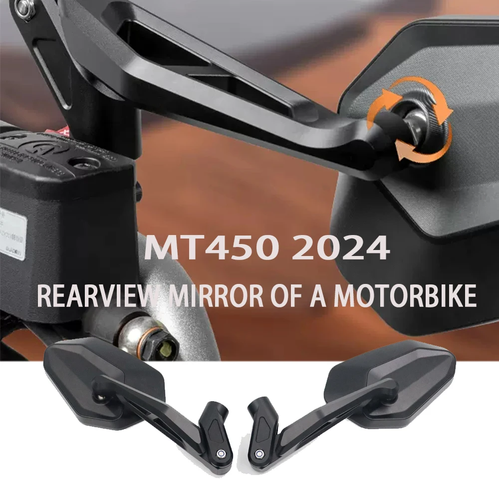 for CFmoto 450 MT 450MT Accessories Adjustable Mirror for CF-Moto IBEX450 MT450 IBEX 450 MT 450 2024 Motorcycle Rearview Mirrors