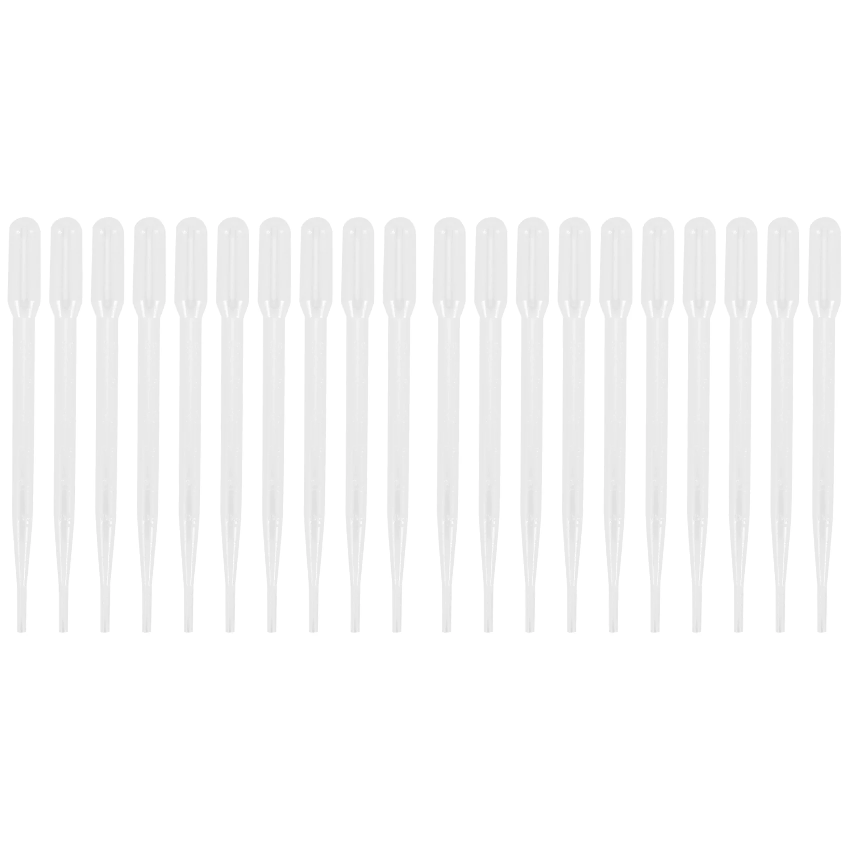 20 قطعة 3 مللي مجموعة قطارة العين البلاستيكية القابل للتصرف نقل الماصات المتدرجة