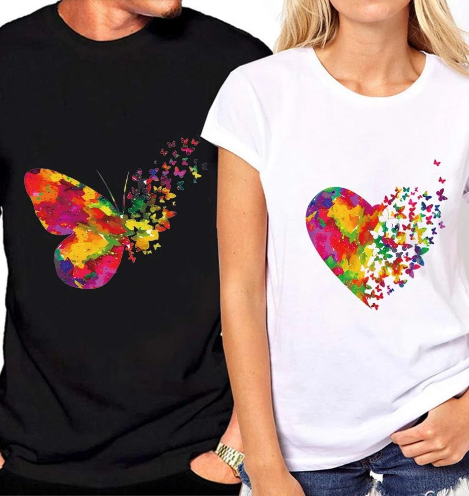Colorful Butterfly Heat Transfer Patches Iron On Vinyl Stickers for T-Shirt Hoodie DIY Clothing Decoration Washable Applique view 2