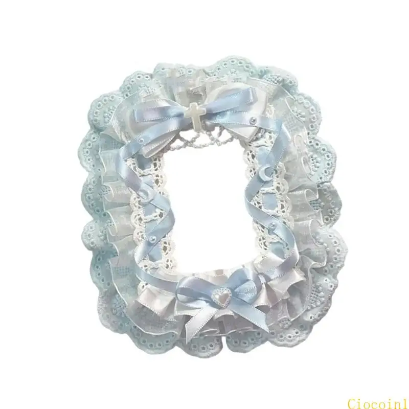 

A3PC Lace Photocard Holder Bows Credit Card Case Lovely Bus Card Protector