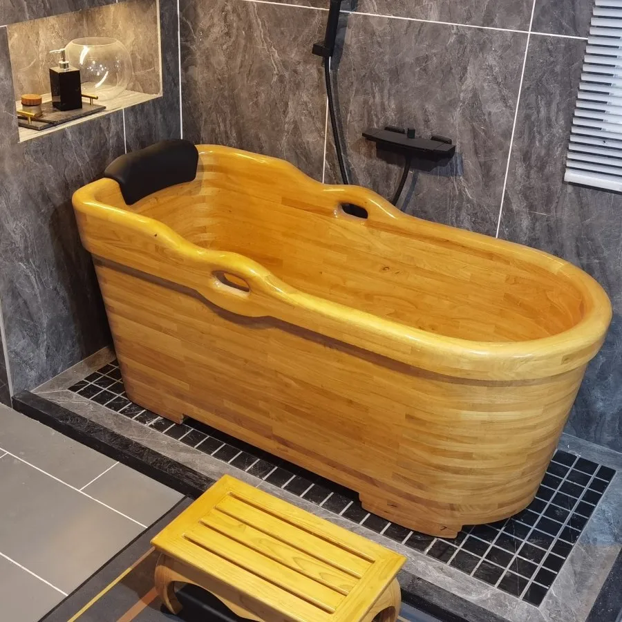 Bath wooden bucket fumigation full body bucket
