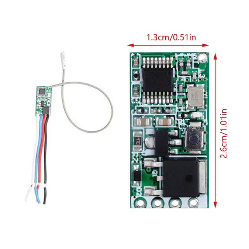 433mhz DC 3,6 V 5V 9V 12V 24V 1CH Mini relé inalámbrico RF interruptor de Control remoto controlador de lámpara LED Micro transmisor receptor DIY