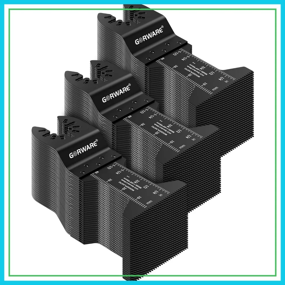 

100PCS Oscillating Tool Blades Universal 1-3/4" Quick Release Multitool Blades Compatible with Milwaukee, Makita, Rockwell,Ryobi