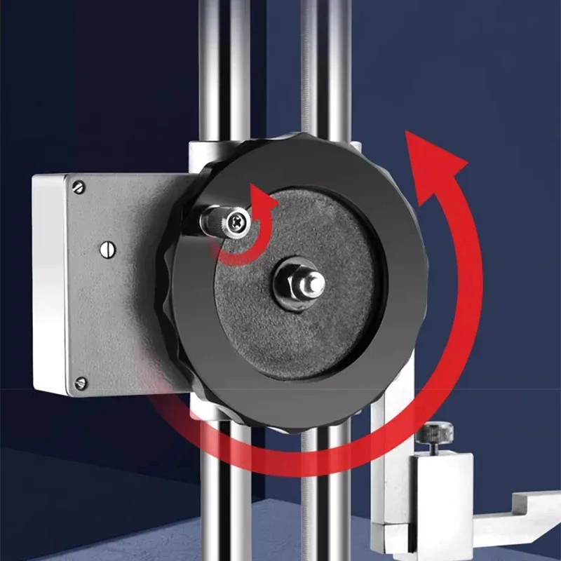 Double column digital display height ruler vernier 0-500/1000MM with table marking ruler 1 meter high with roller measuring inst