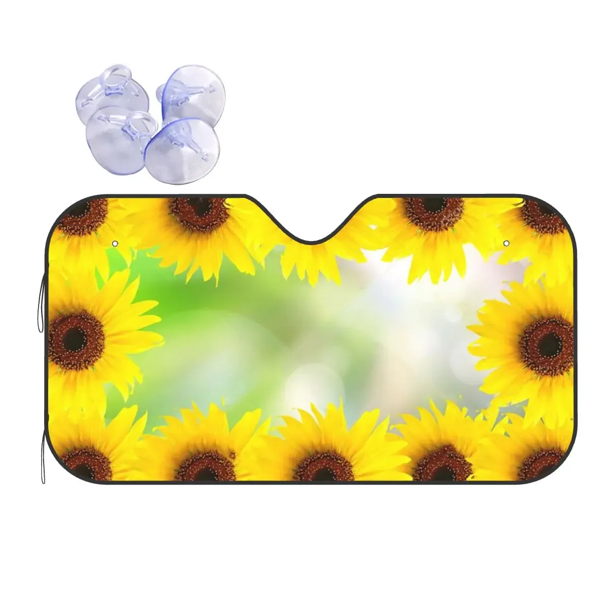 

Sunflower Plant Windshield Sunshade Vintage Cover Front Block Window 76x140cm Sun Visor Solar Protect