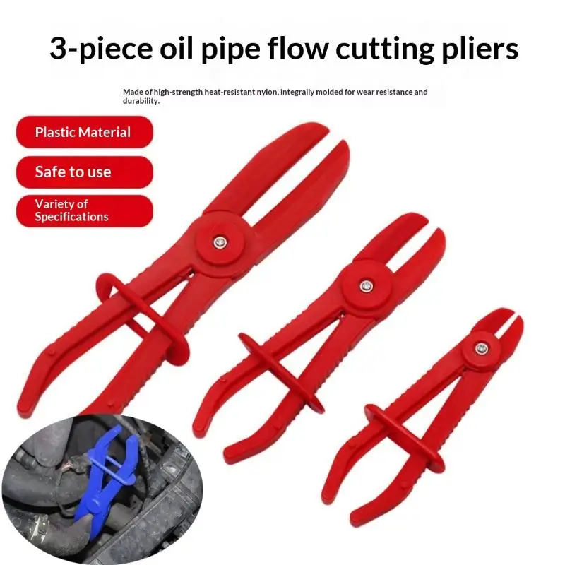1/3Pcs Nylon Hose Clamp Plier Hands Free Brake Fuel Water Pipe Clamp Tool Car Repair Installation Pliers Set
