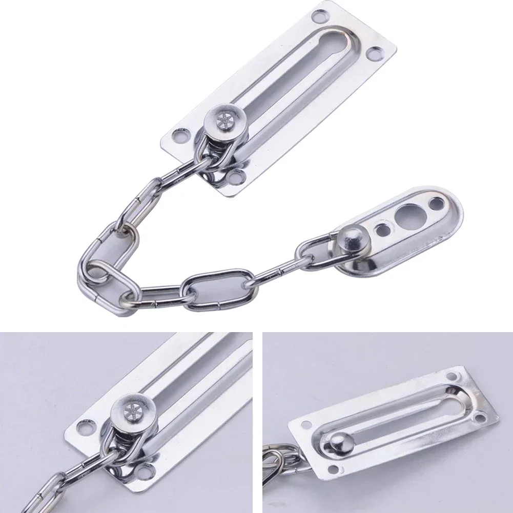 Door Chain Stainless Steel Security Chain Door Lock Chain  Home Office Lock Guard Latch Stainless Sliding Fastener Hardware