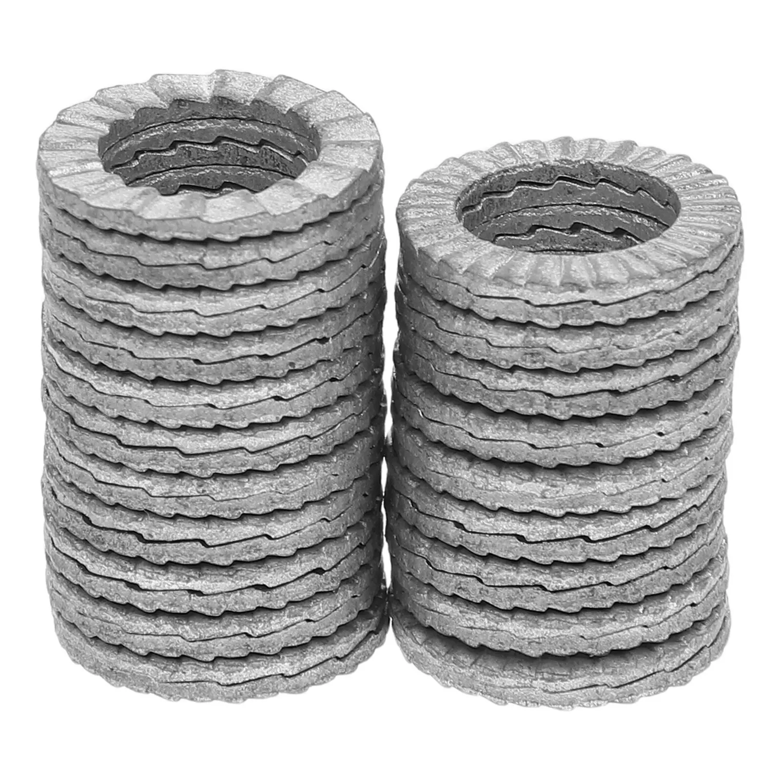 30Pairs Anti Vibration Locking Washers Secure Manganese Steel Flat Split Spring Lock Washers for Heavy Duty Industrial