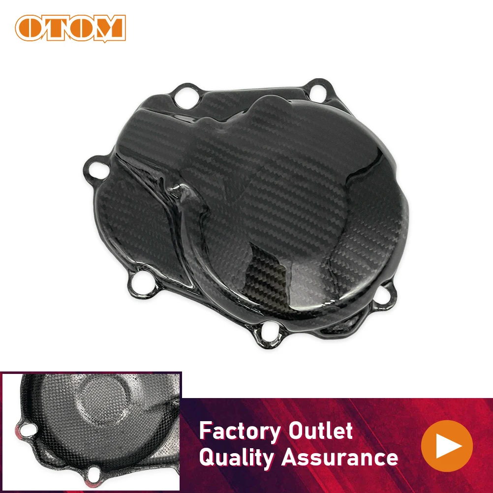 

OTOM Motorcycle Engine Stator Ignition Cover Guard Protector For KAWASAKI KX450F KXF 450 2016-2018 Carbon Fiber Motor Case