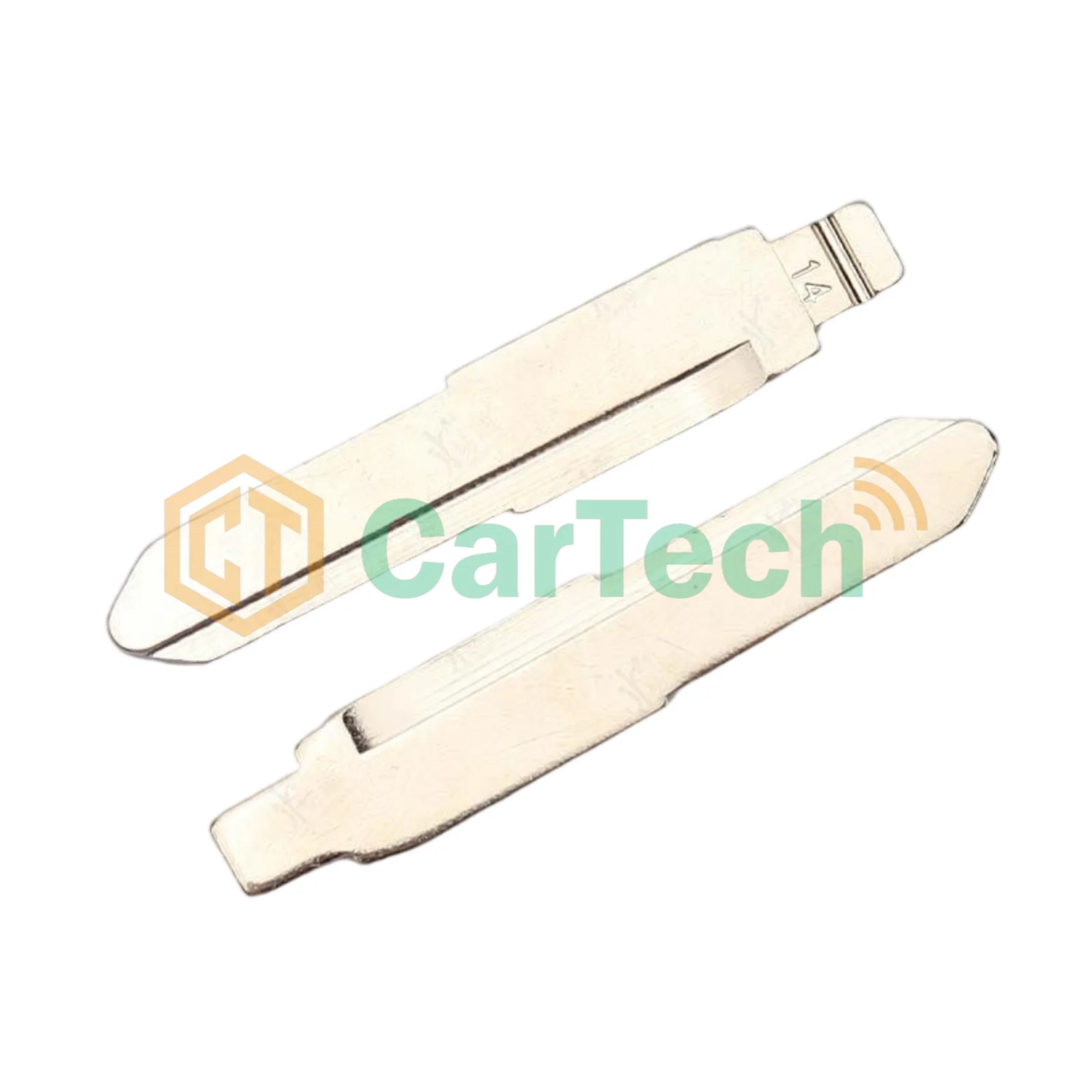 Cartech 14-L# Left Groove Uncut Flip Blank Key Blade for KEYDIY KD XHORSE VVDI Universal Remote Fit Mazda Isuzu Jinbei Haima Car