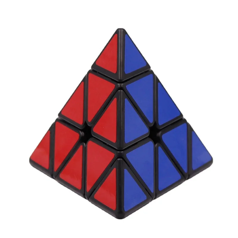 3 layers Pyramid Speed Magic Cube 3-D Brain Teasers Puzzles Game for Kids and Adults