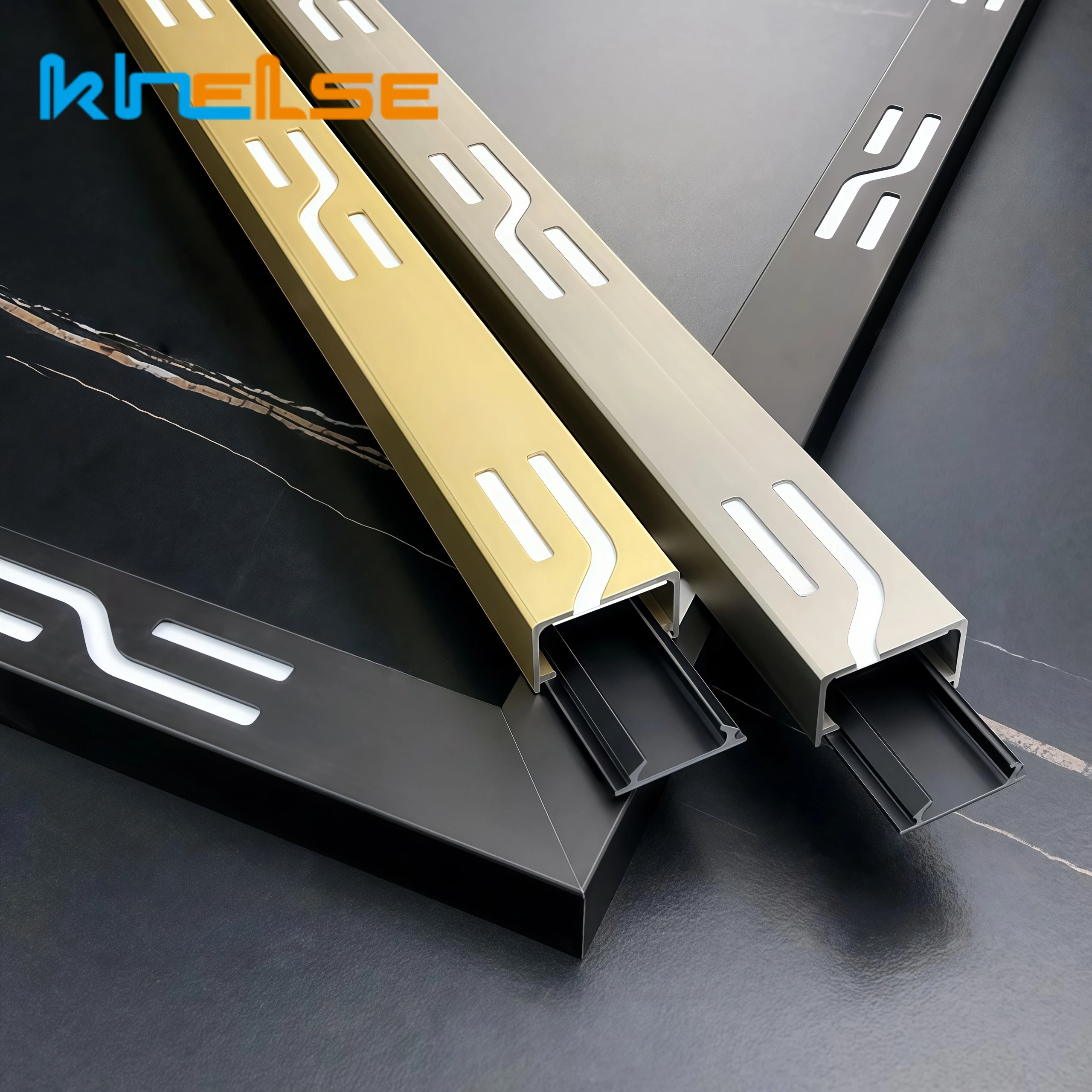 

Светодиодный алюминиевый профиль U-образной паз, потолочная металлическая полоса, световой канал, настенный монтаж, фоновый плинтус, декоративная линейная лампа