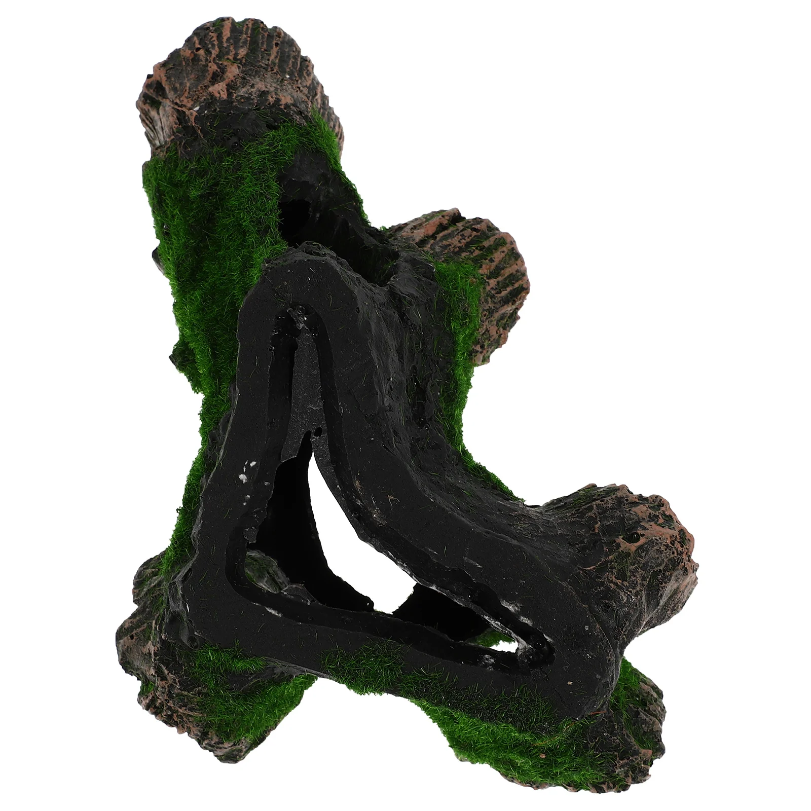

1pc Hiding Cave For Tree Hole Fish Hiding Aquarium Decor Natural Resin Ornament Fish Tank Accessory Underwater Landscape