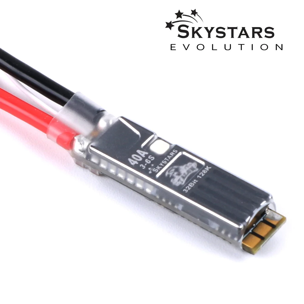 Skystars Slim40A 40A AM_32 128K MCU 3-6S ESC بدون فرشاة لـ QAV 170-330 RC لنماذج FPV Racer RC ملحقات أجزاء جيدة