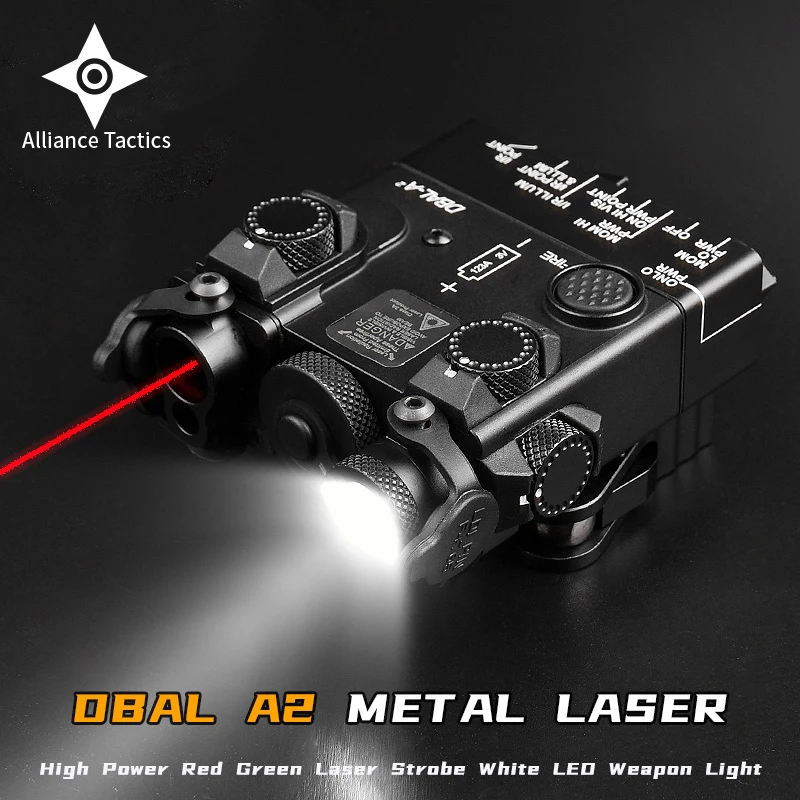 

WADSN Full-Metal DBAL-A2 Laser Red Green Blue IR Sight Pointer Strobe White LED Flashlight Tactical DBAL A2 Hunting Indicator