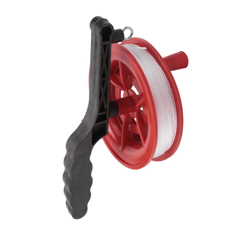 M09K100M Twisted String Line Red Wheel Kite Reel Winder