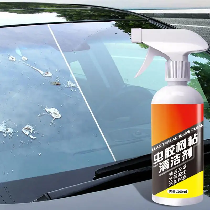 Removedor de cocô de pássaros, limpador de pintura de carro, agente de revestimento, 300ml, spray de detalhamento de carro, removedor de manchas, árvore, sabão, produtos de cuidados com o carro