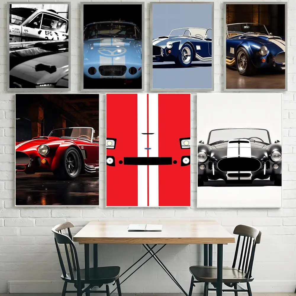 Classic Supercar S-SHELBY Cool Poster HD Waterproof Self-Adh