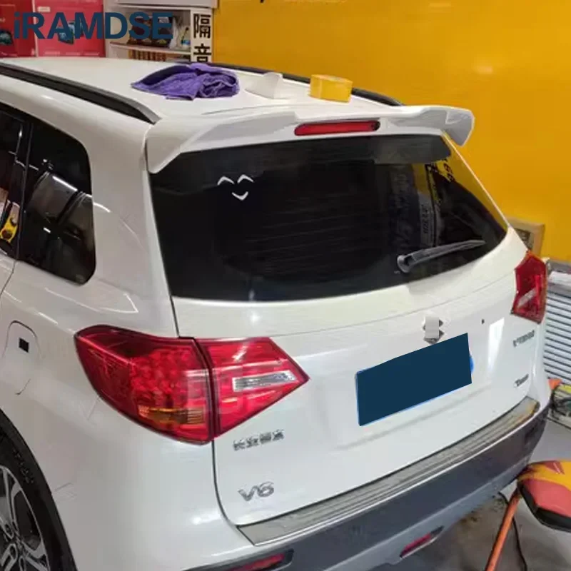 Roof Wing for Suzuki Vitara Spoiler Gloss Black 2015 To 2022 Car Tail Fin Accessories