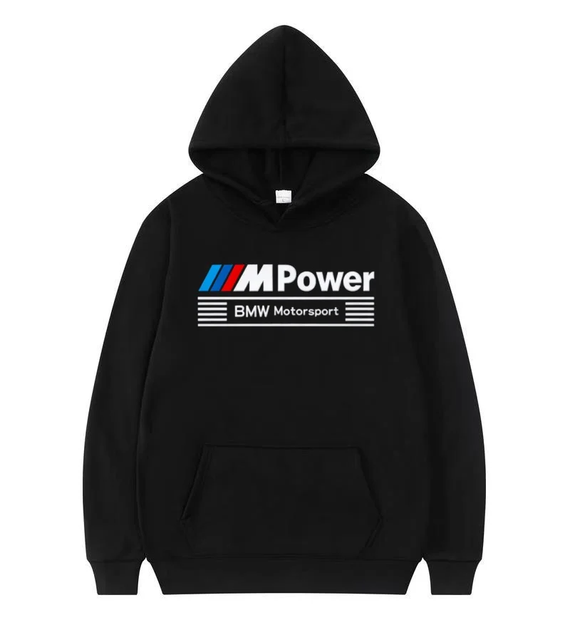 

BMW Logo Racing Team Men Hoodie Spring Autumn Male Oversized Sweatshirt 2025 New Sport Couple Pullover Clothes Tops Sweatshirt