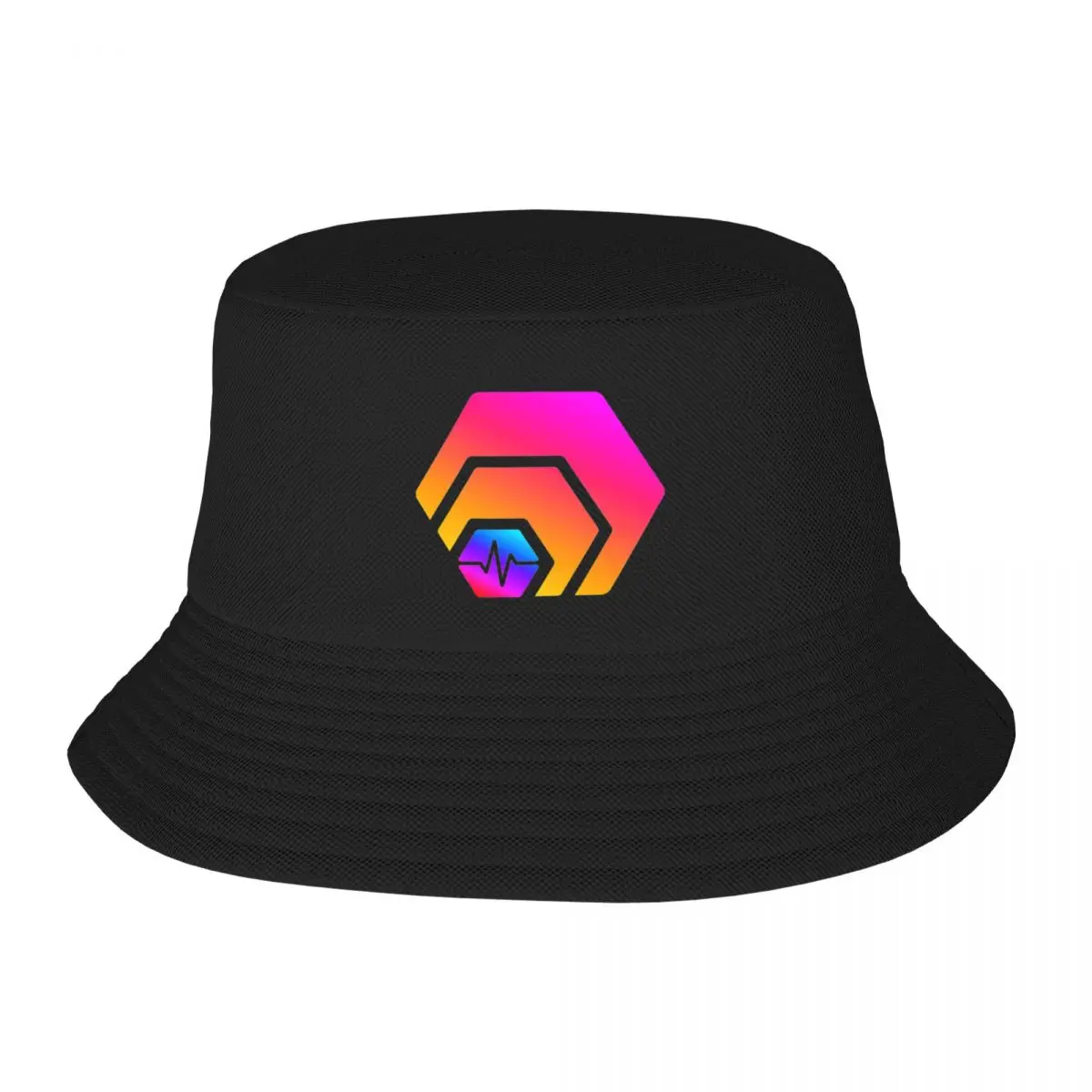 New Hex Pulse Chain Logo Bucket Hat Streetwear Bobble Hat Fluffy Hat Luxury Man Hat Man Hat Women's