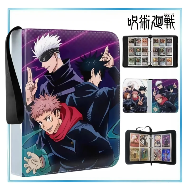 

Jujutsu Kaisen Card Binder Album Holder Large-capacity Photo Storage Bag 400/900pcs Anime Peripheral Boy/Girls Festival Gifts